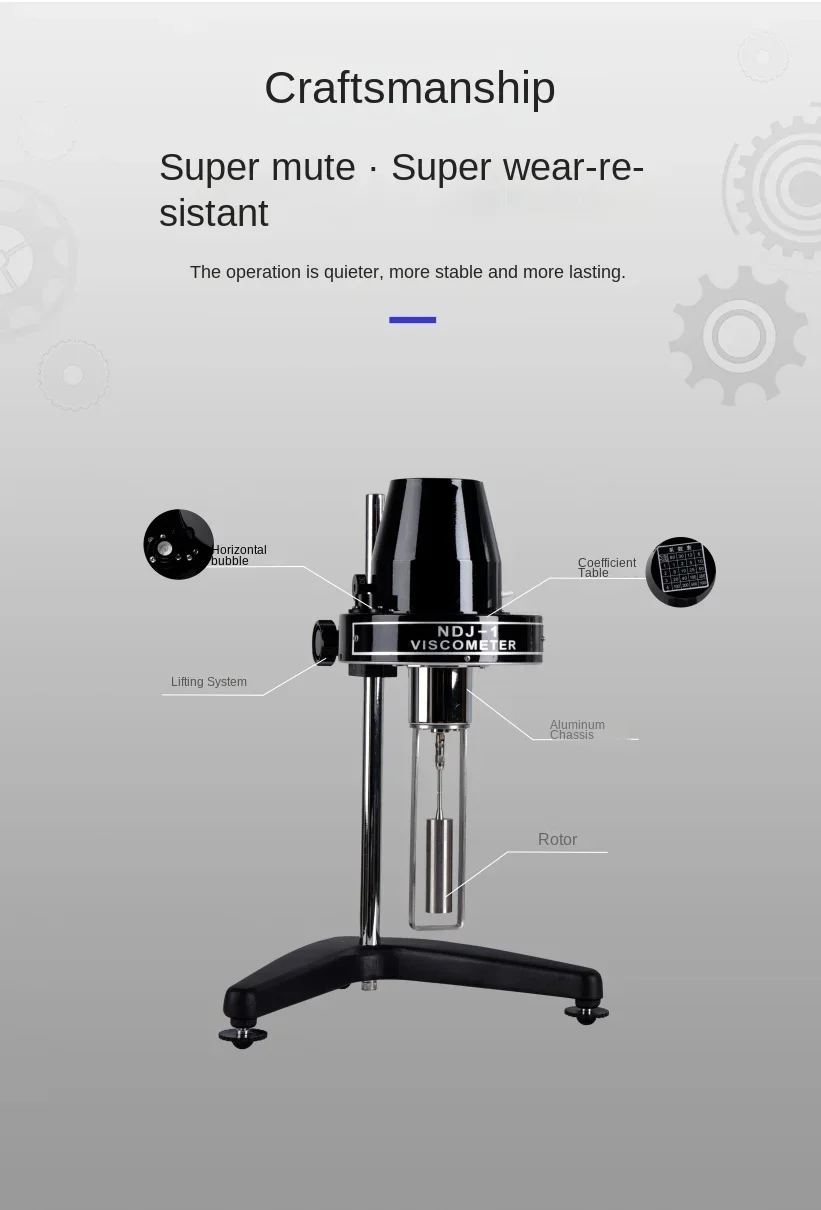NDJ-1 указатель тестер вязкости краски NDJ-5S/8S/9S высокоточный цифровой дисплей