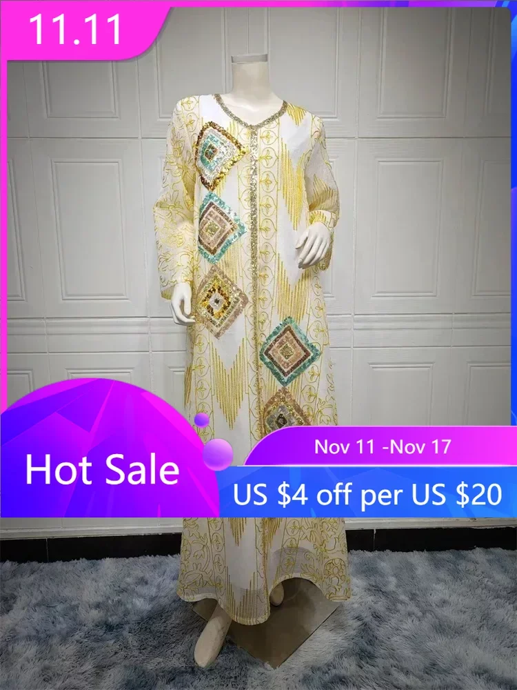 Женское платье с блестками Eid