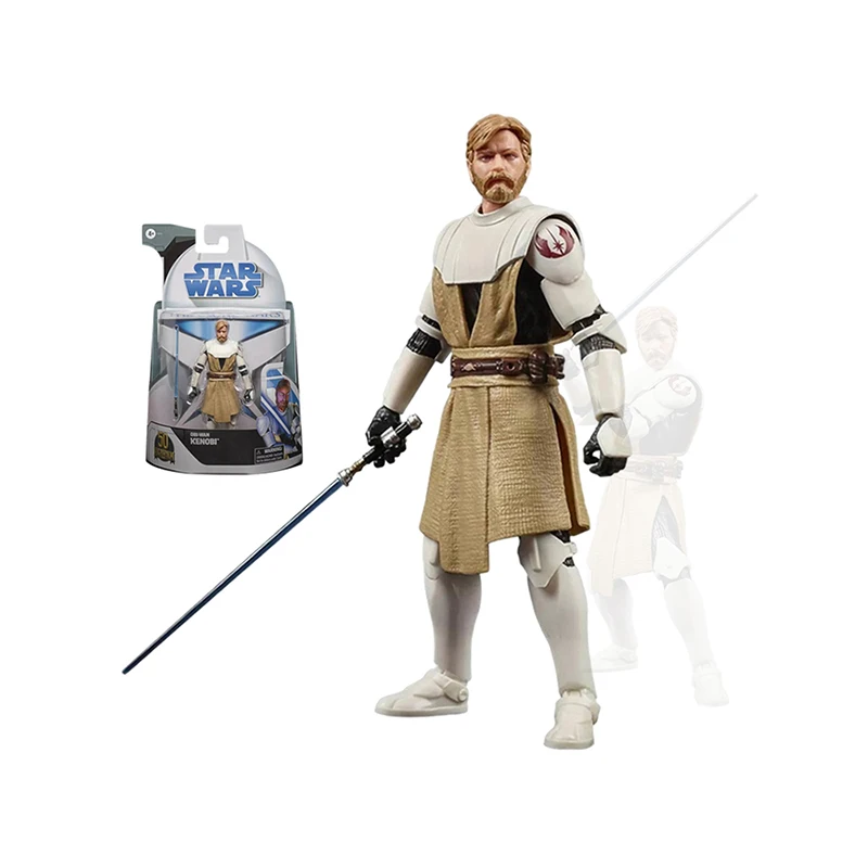Star Wars Obi-Wan Kenobi The Clone Wars 6- Inch- Scale Collectible Action Figure with Accessories Toys for Kids Boy Gift