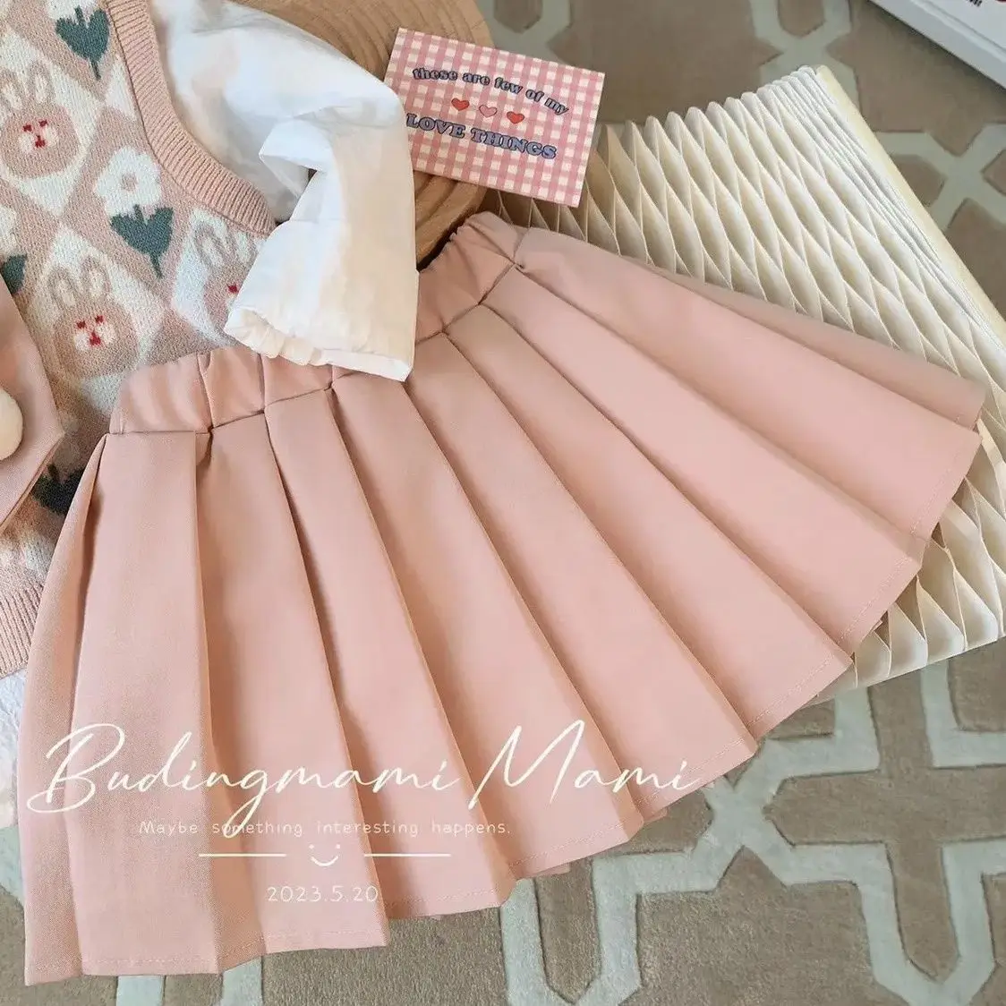 Униформа Jk для девочек весенняя одежда костюм новинка весны 2023 детский вязаный