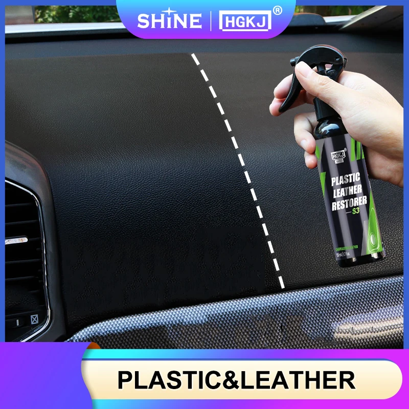 Plastic Restore Super Shine Car Interior Cleaner  Long Lasting Maintain Gloss Auto Detailing Quick Coating Protection HGKJ S3