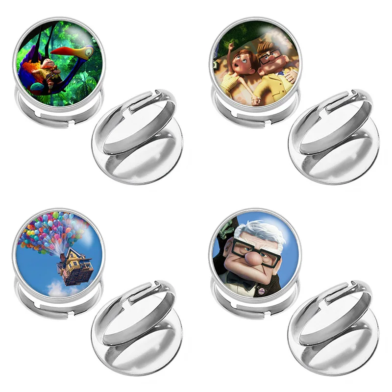 

Регулируемое кольцо из нержавеющей стали с кабошоном для фото из мультфильма Disney J2020