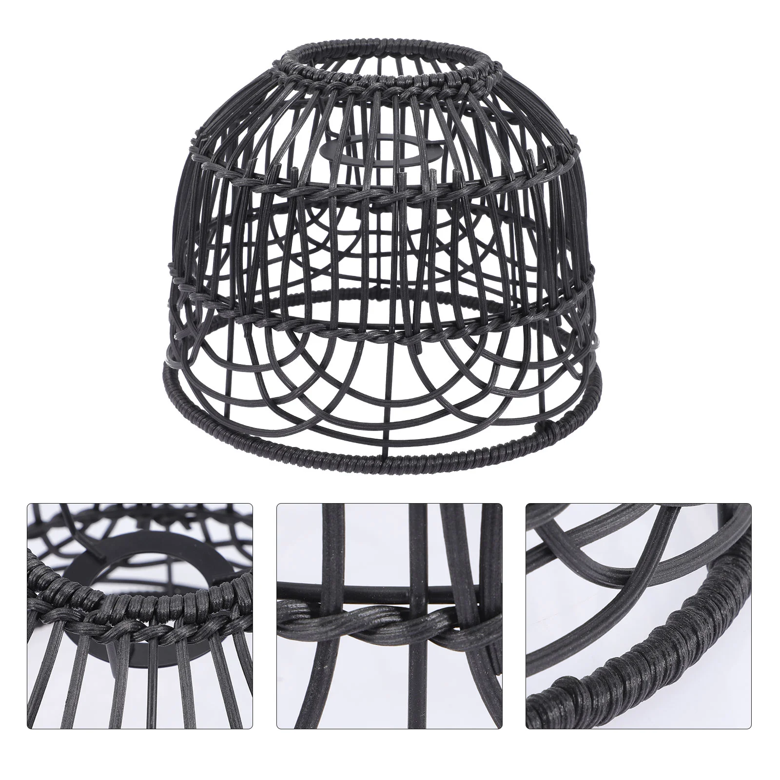 

Farmhouse Vintage Room Woven Chandelier Shade Ceiling Light Shade Rattan Chandelier Shade Replacement Lampshade