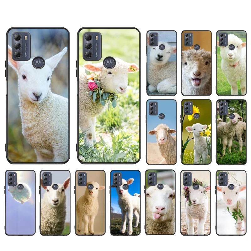 

lamb Sheep Phone Case for Motorola Moto Edge 20 Pro Edge 20 Lite E7 Power E40 E20 One Action G10 G Play G8 G9 G60 G50