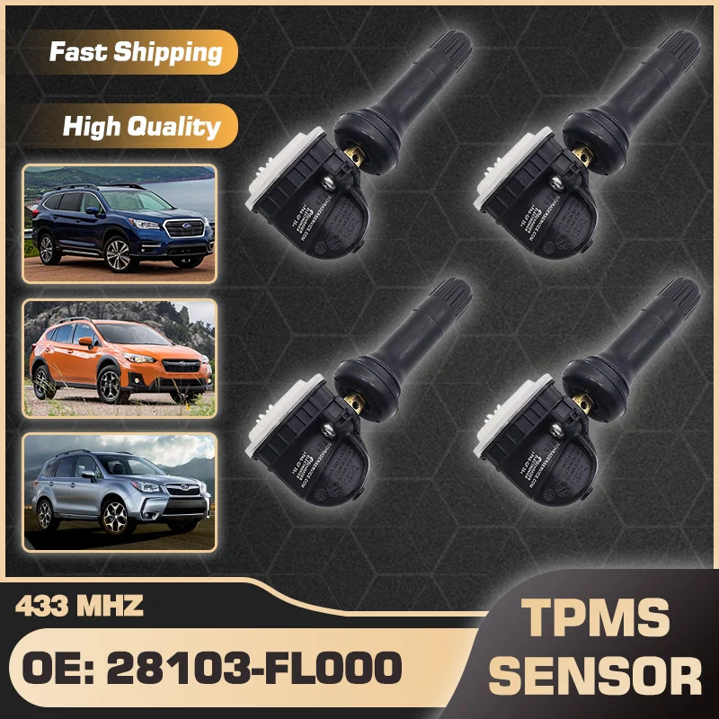 1/4 шт. датчик давления в шинах TPMS для Subaru Ascent 2018-2020 Crosstrek Forester 2018 28103-FL000