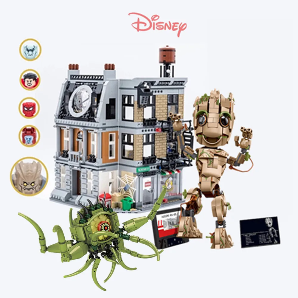 

Disney Marveling I AM GROOT Avengers Doctor Strange Ironman Spiderman Building Block Brick Gift Boys Christmas Set