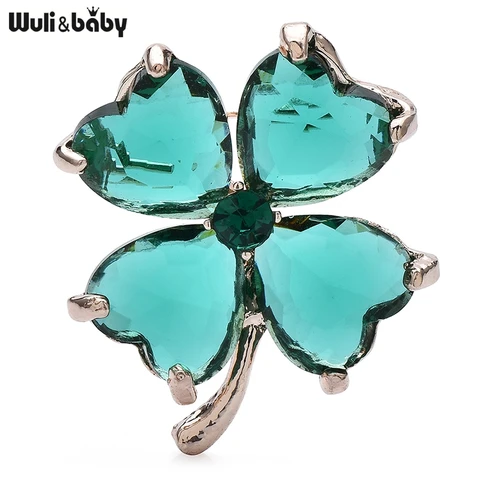 Броши Wuli&baby с клевером