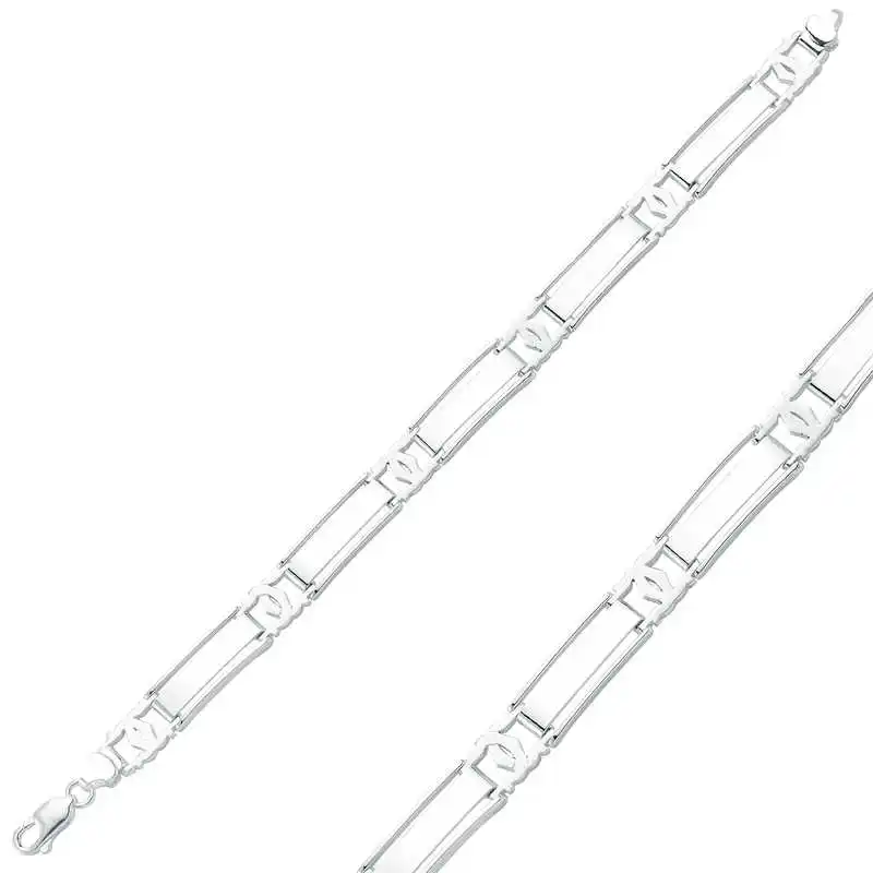 

Tevuli 925 Sterling Silver Double Stripe Men 'S Bracelet