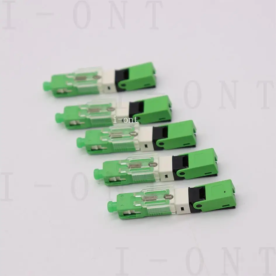 Free Shipping FTTH Fast Conector SC APC Single-Mode Fiber Optic Quick Connector FTTH SM Optic For Telecom