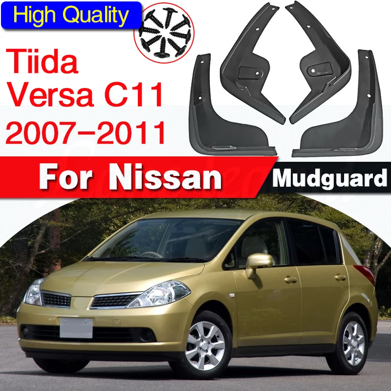

Передние и задние щитки от грязи для Nissan Tiida Versa C11 2007-2011, хэтчбек, аксессуары для автомобиля