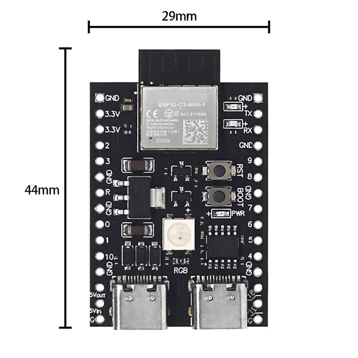 ESP32-C3 макетная плата Dual Type-C WiFi Bluetooth BLE5.0 DevKitM-1 Core Board ESP32C3 Module