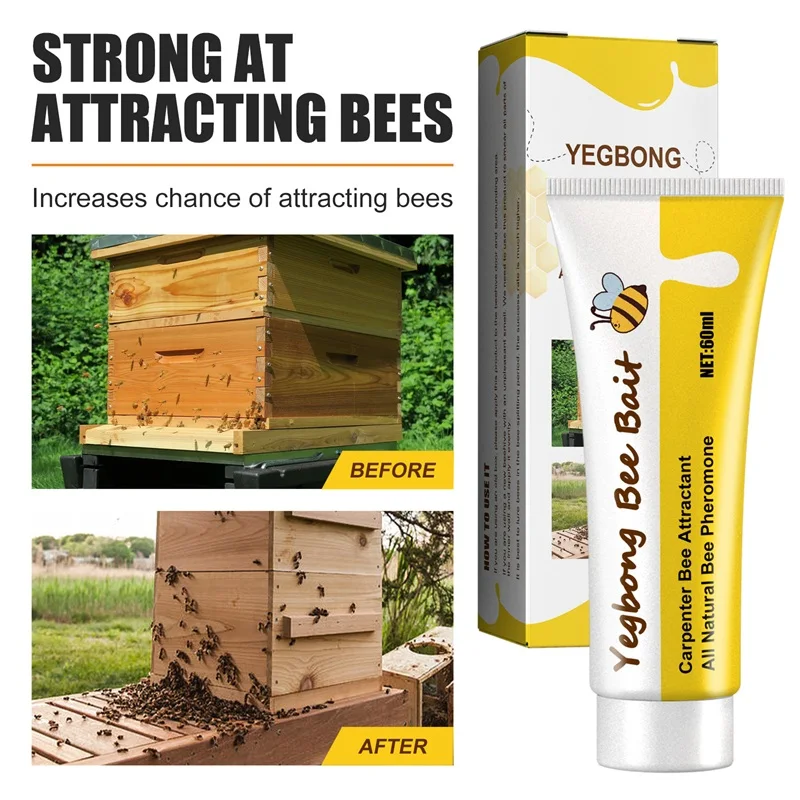 

60 мл пчелиная приманка Bee Swarm Commander, приманка, клетка для пчелы, приманка, инструменты, приманка для пчеловодства, привлекательная ловушка для пчеловодства, набор для пчеловодства