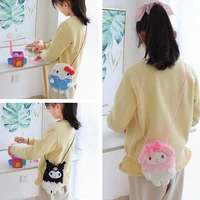cartoon cute sanrio small backpack kuromi mymelody cinnamorol childrens cross bag mobile phone change kawaii small bag