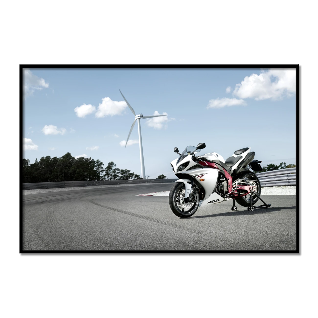 Постеры Superbike Yamaha YZF-R1 Race Sport мотоциклетная картина тканевая печать настенная