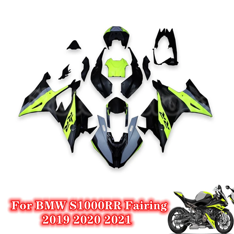 

Motorcycle ABS Injection mold Fairing For BMW s1000rr 2019 2020 2021 Fairings kit bodywork S1000RR 19 20 21fluorescent yellow