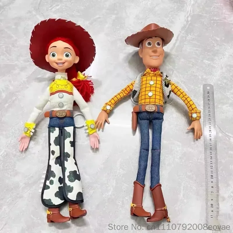 Фото Аниме-фигурки Disney Toy Story 4 - говорящие коллекционные модели персонажей Вуди, Базза, Джесси, Рекса для декора и в подарок №4