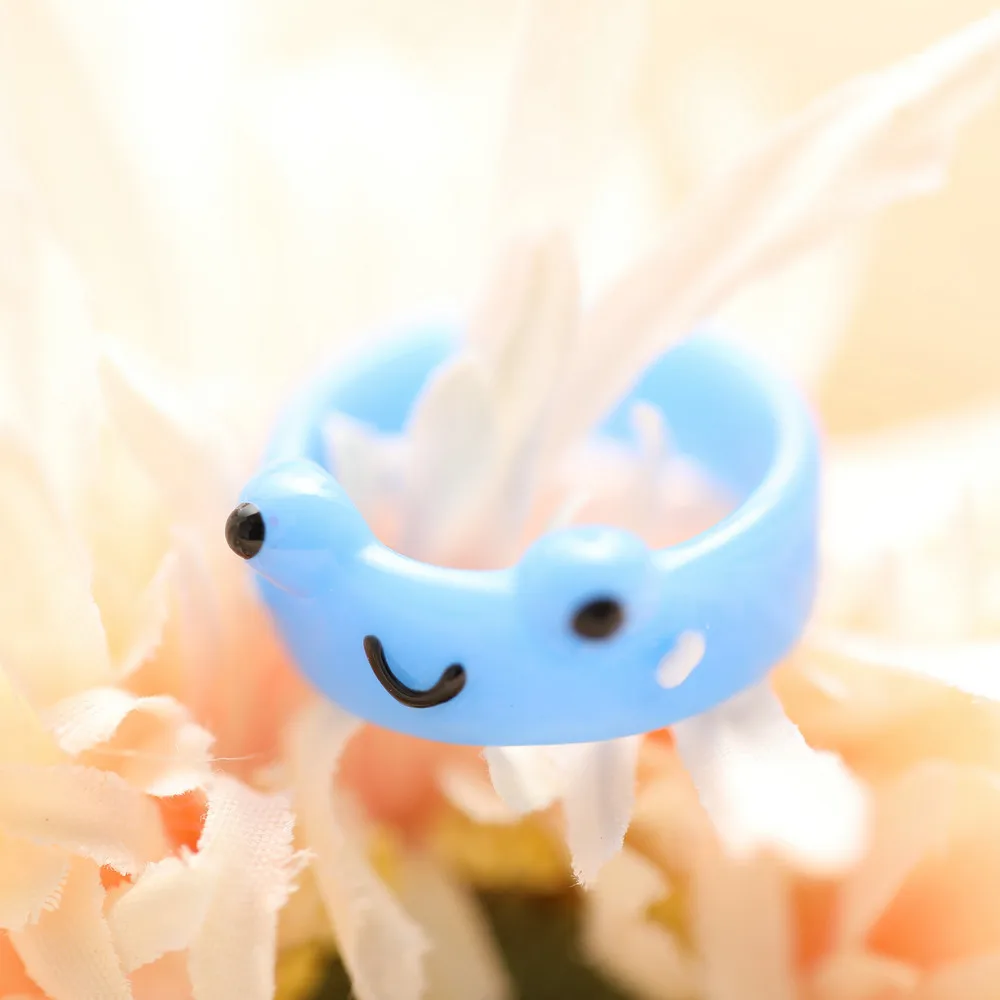 Новинка 2022 кольцо ZYZQ в виде мультяшной лягушки из смолы/пластика модные