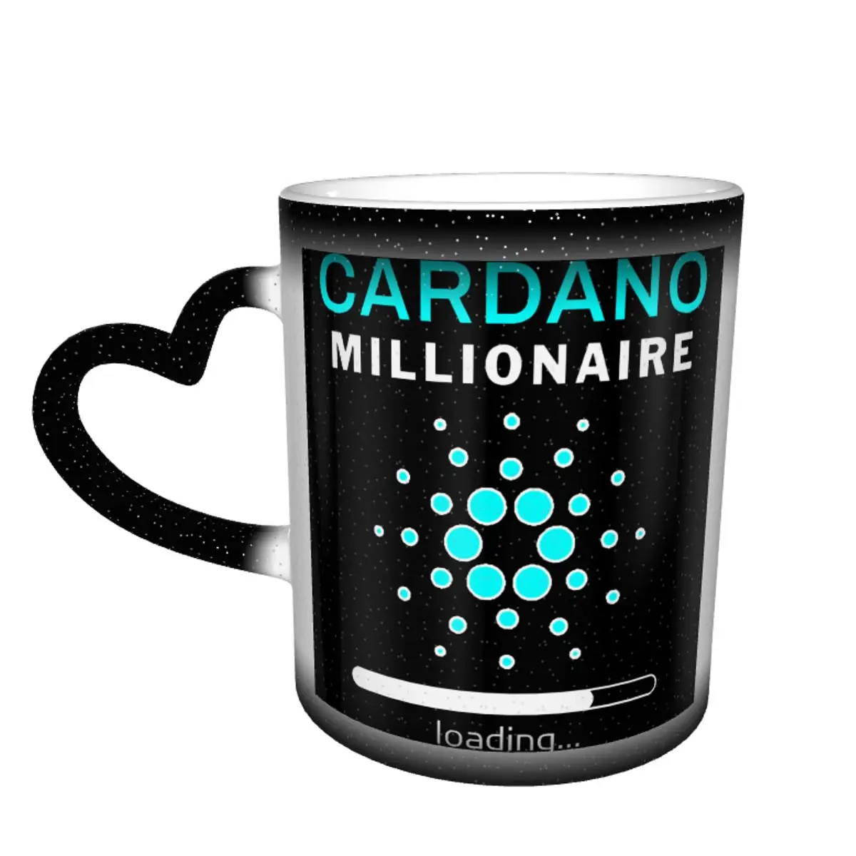 

Cardano Millionaire Color Changing Mug in the Sky Vintage Ceramic Heat-sensitive Cup Funny Novelty Cardano Crypto Milk cups