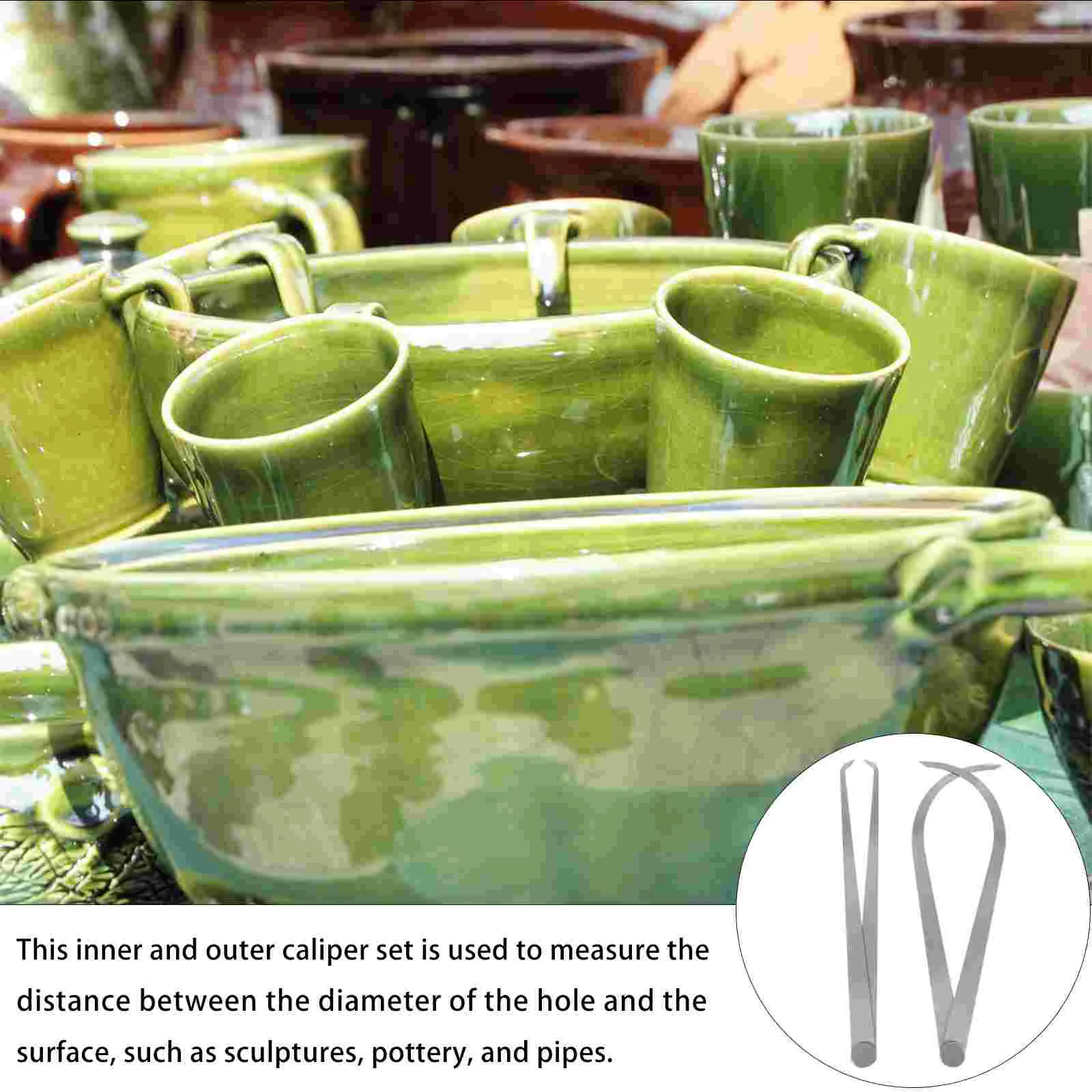 Метрические штангенциркули Моделирование снаружи Внутренняя большая изогнутая