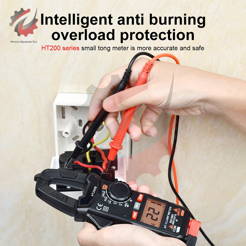 

LCD Digital Multimeter Voltage Tester True RMS Capacitor 2000 Counts Transistor Meter Capacitance and Diode Universal Multimetro