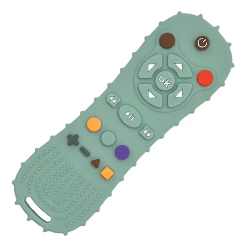 

Remote Control Teether Soft Safe Silicone Remote Control Hand Teether Hand Pacifier For Breast Feeding Kids Chew Toys For