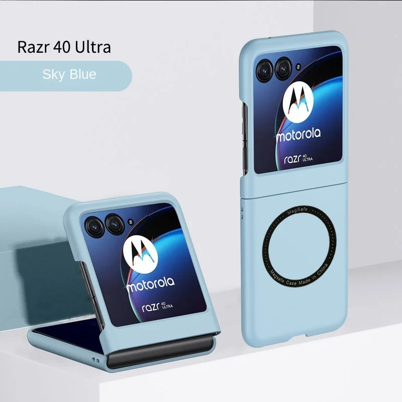 Luxury For Magsafe Wireless Charging For Motorola Razr 40 Ultra Moto Razr 40Ultra 2023 Case Luxury Feeling Shockproof Hard Cover