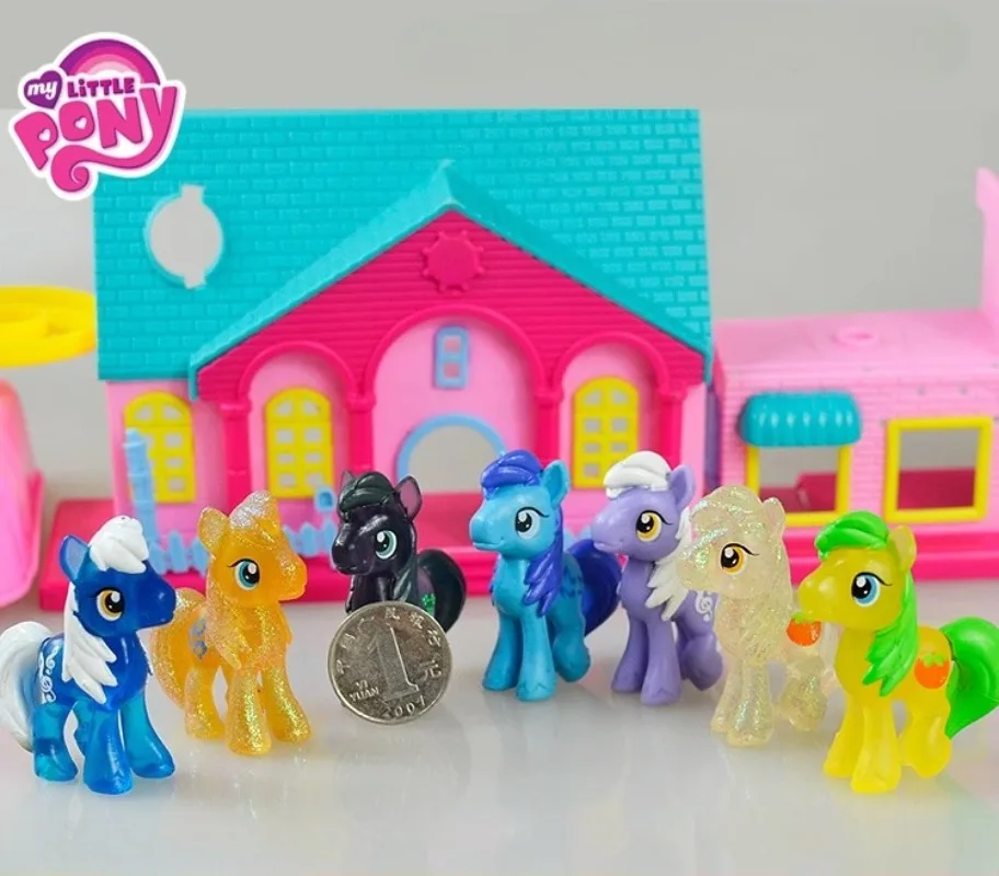 Фото Оригинальные мини-дерпи-колы Hasbro My Little Pony, цветные или прозрачные ножницы Griffon и улитки Mr Cake, ночник, настольная игрушка №2