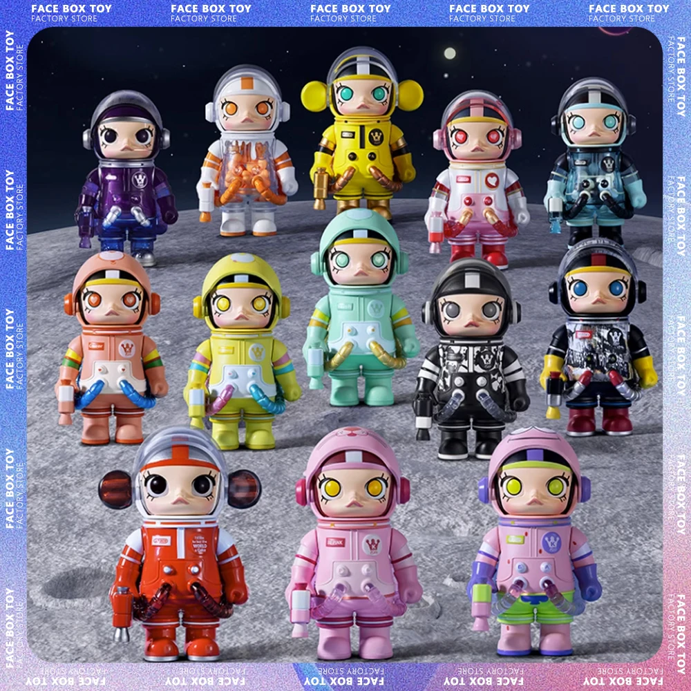 

Pop Original Mart Mega Space Molly Series Blind Box Molly 100% Mini Figures Kawaii Cute Doll Desktop Ornaments Fashion Toys Gift