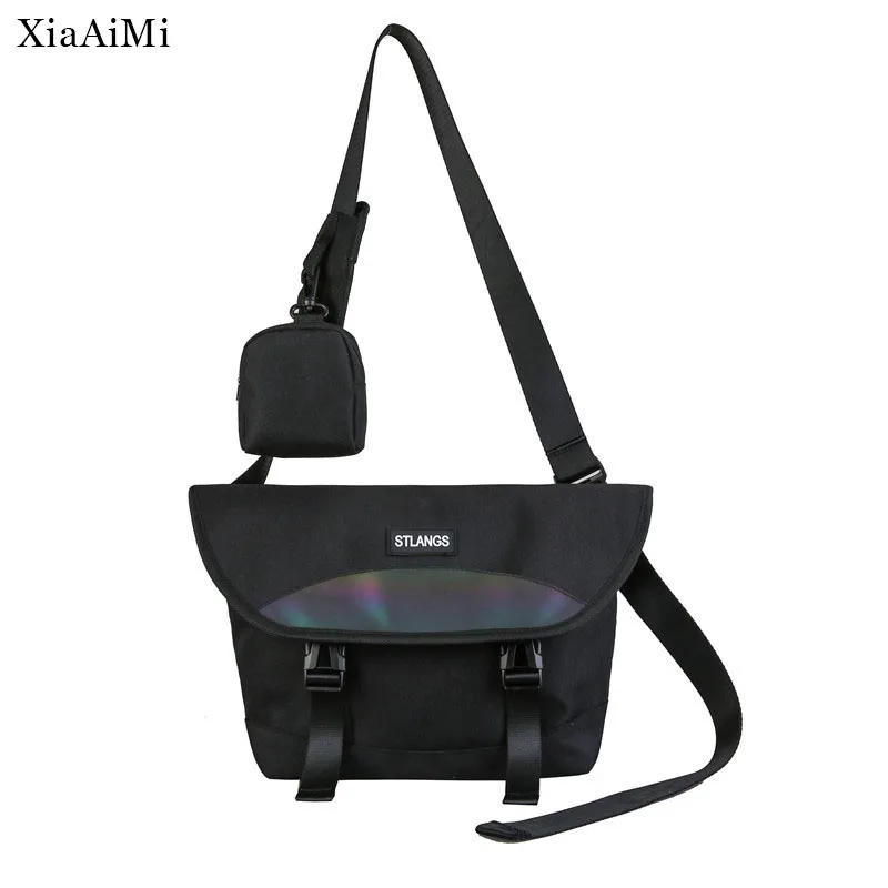Men'S Fashion Hip-Hop Style Shoulder Bag College Students Outdoor Sports Trend Colorful Large-Capacity Diagonal Bag For Couples