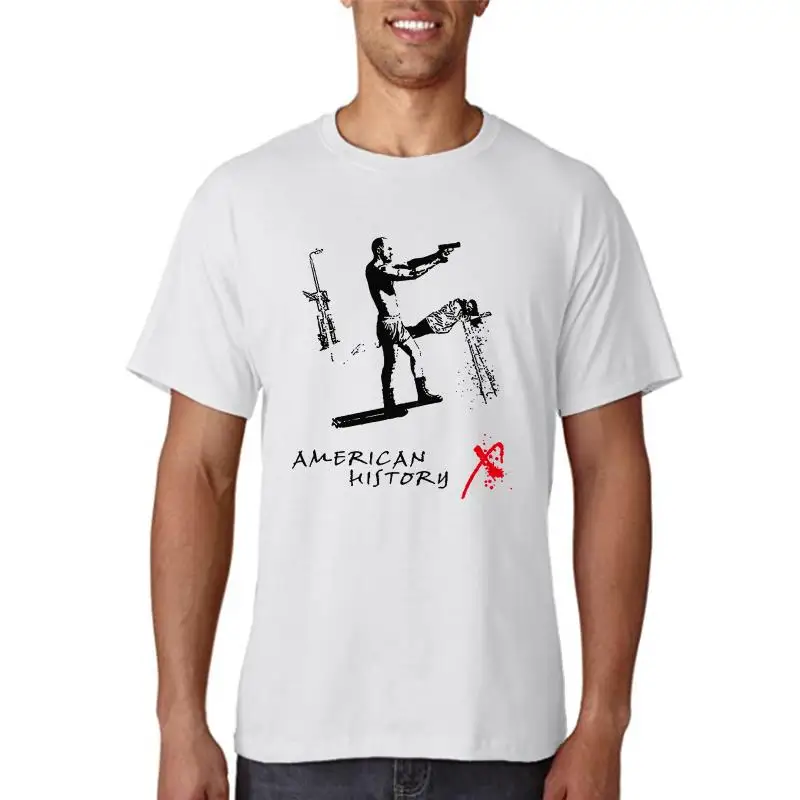 

American History X V1 Movie Poster T Shirt White Natural All Sizes S 4Xl