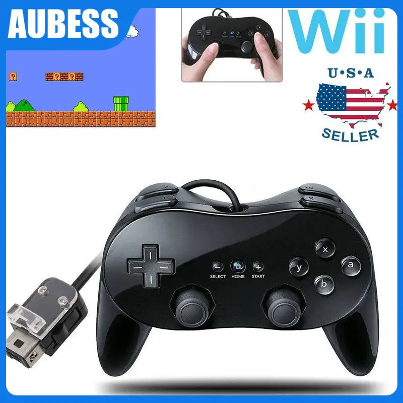 

Abs High Quality Joypad Directly Plugs Wii Controller Classic Game Game Controller For Wii Remote Comfortable Plastic