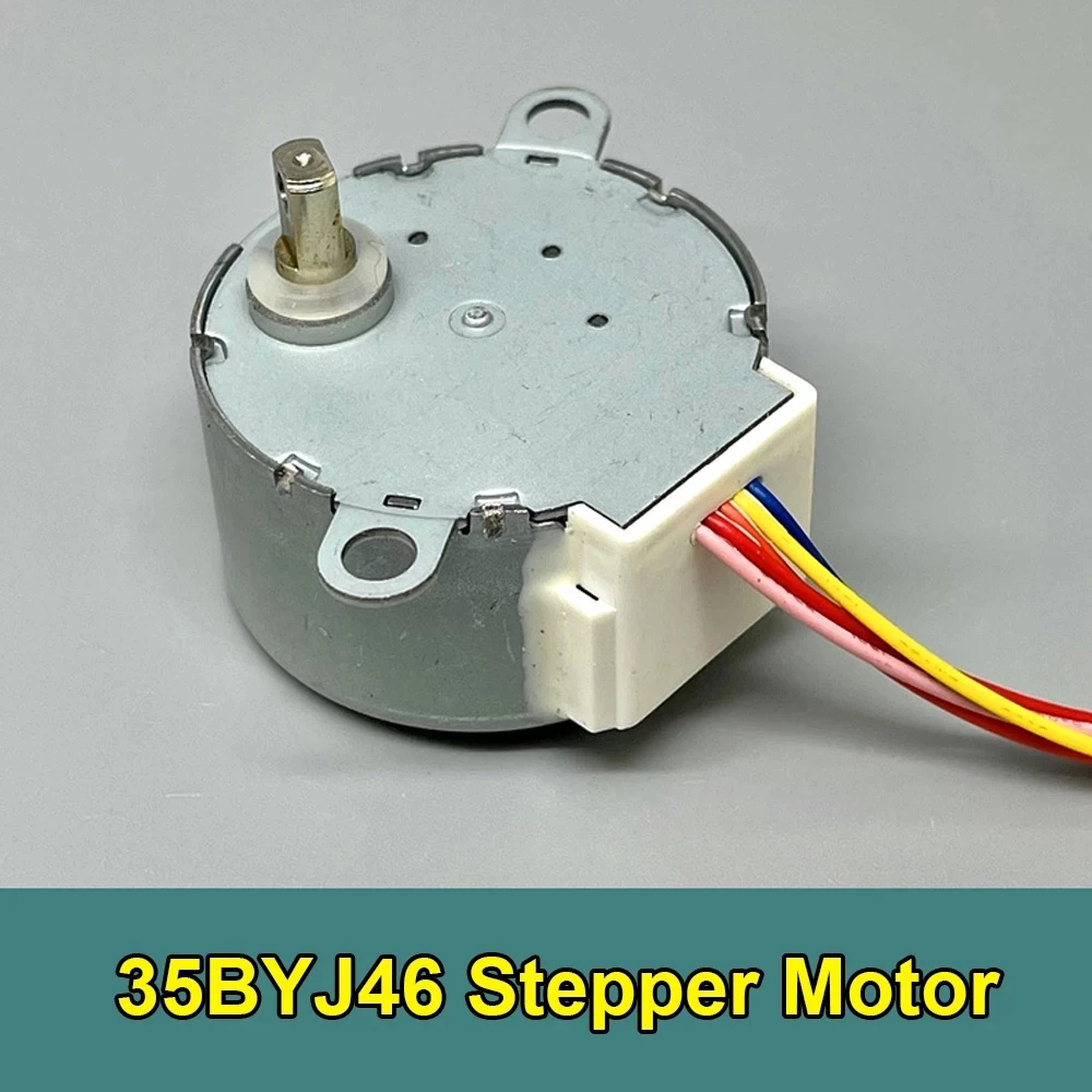 Новый шаговый двигатель 35BYJ46 DC 12 В 4-проводной 5-фазный шаговый двигатель для кондиционера