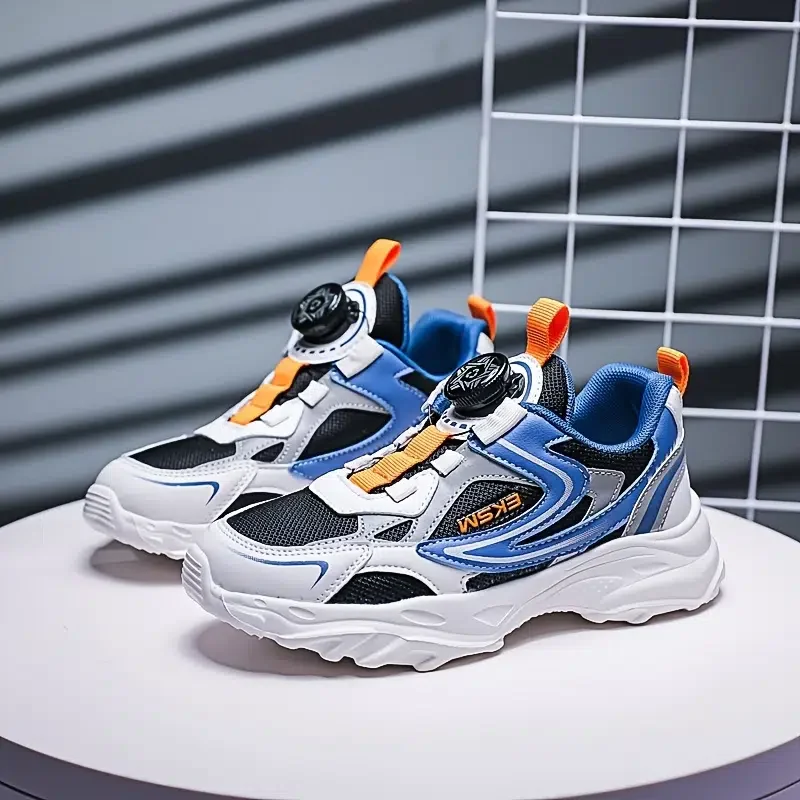 Striped Design Sneakers Comfortable Breathable Shock-absorbing Basketball Shoes For Outdoor Sports