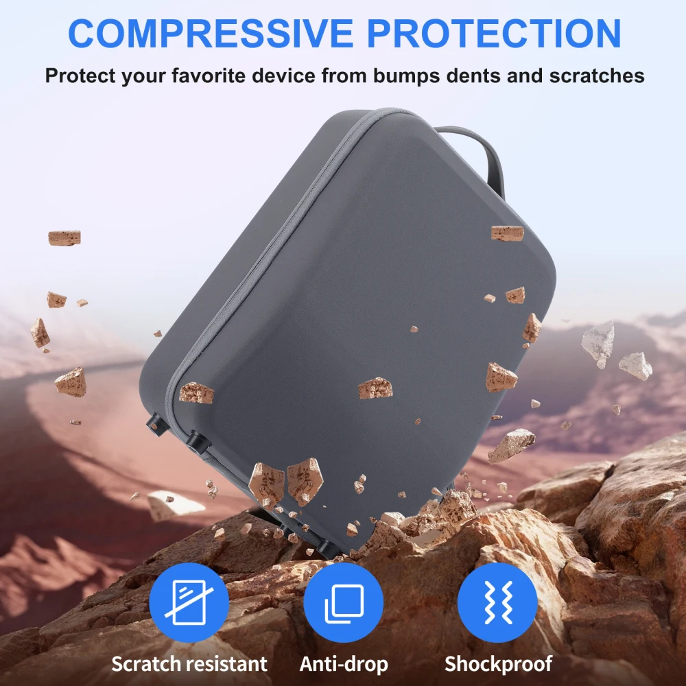 

Shockproof Portable Boxes Portable Travel Handle Bag Pressure-resistant Bag 2023 For Headset Hard Carrying Case Storage
