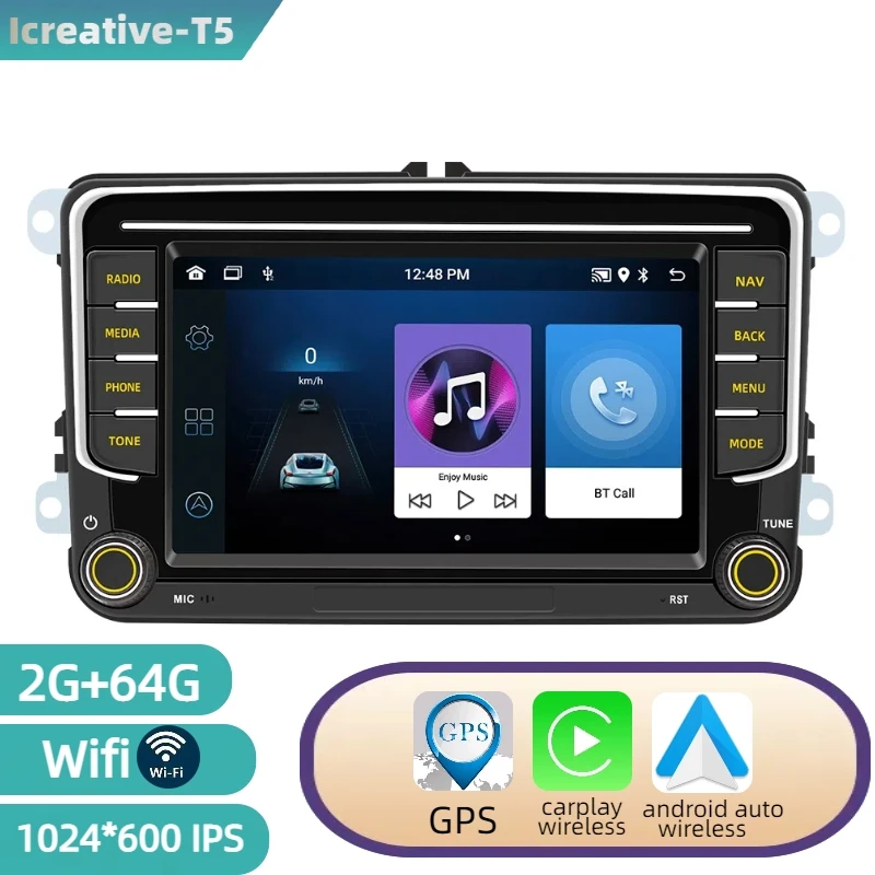 

Универсальная 2DIN Автомагнитола На Android Для Volkswagen Golf 5 6 Polo Passat Jetta Caddy Touran - Мультимедийная Навигация...