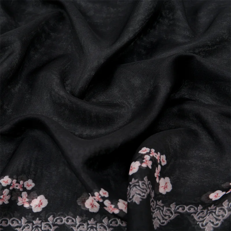 Новый женский шарф бандана повязка на голову с цветами винтажный роскошный