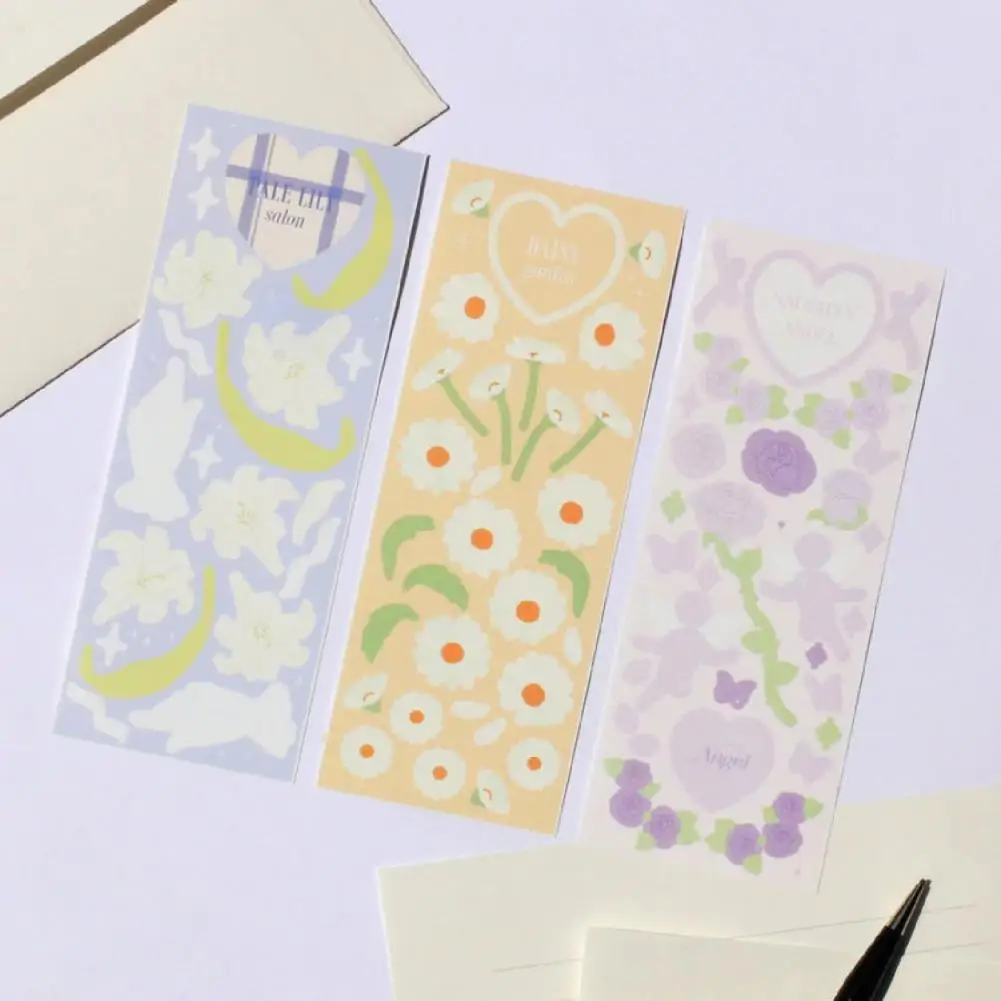 

Widley Use 1 Sheet Practical Lightweight Fower Shape Stickers Cute for Student