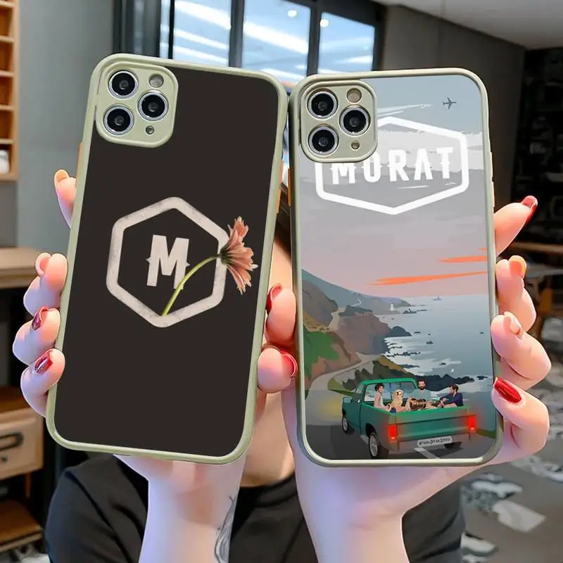 M-MoratS Phone Case for iPhone 14 11 12 13 Mini Pro Max 8 7 Plus X XR XS MAX Translucent Matte Cover