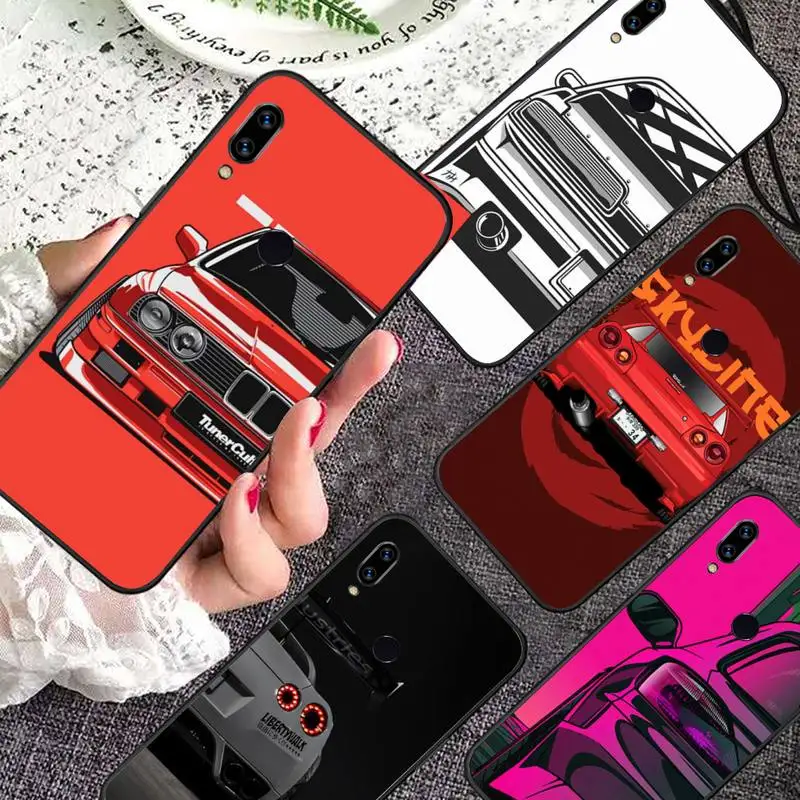 

Male Men JDM Sports Cars Phone Case For Xiaomi Redmi note 7 8 9 11 i t s 10 A poco f3 x3 pro lite funda shell coque cover