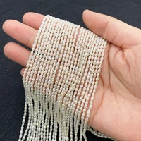 natural high quality freshwater white rice pearls small beads for diy craft charm bracelet necklace elegant jewelry making