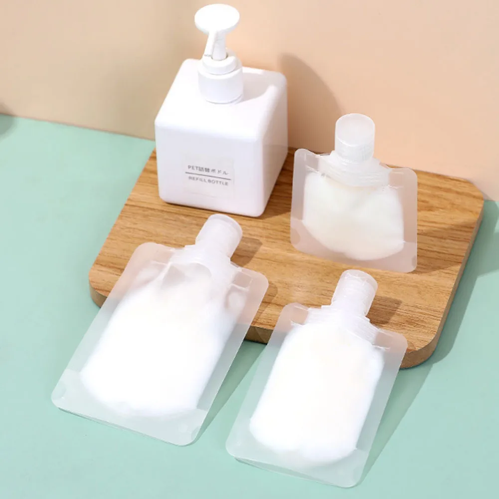 

30/50/100ml Clear Plastic Liquid Bags Shampoo Makeup Fluid Sub Bottle Packaging Leakproof Liquid Dispenser Cosmetic Filling Bag