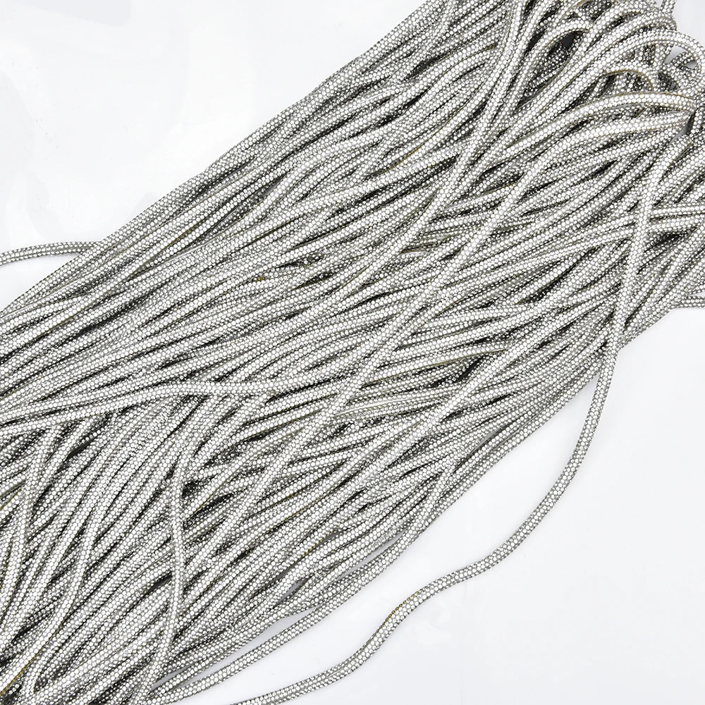 Стразы шнур хлопковая веревка 6 мм круглая труба плотная белая лента с