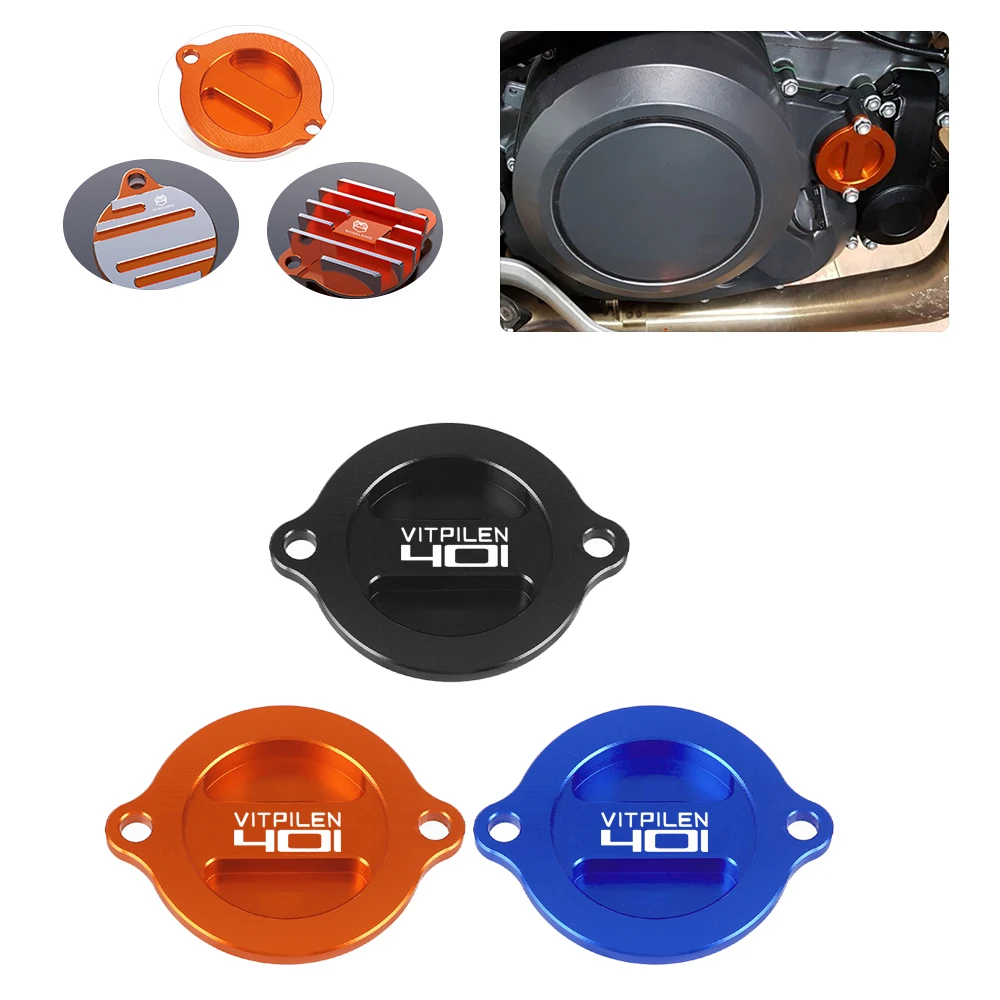 

FOR 401 VITPILEN 2018 -2023 Engine Oil Filter Guard Cover Cap Plug 2022 2021 401VITPILEN Motorcycle CNC Accessories