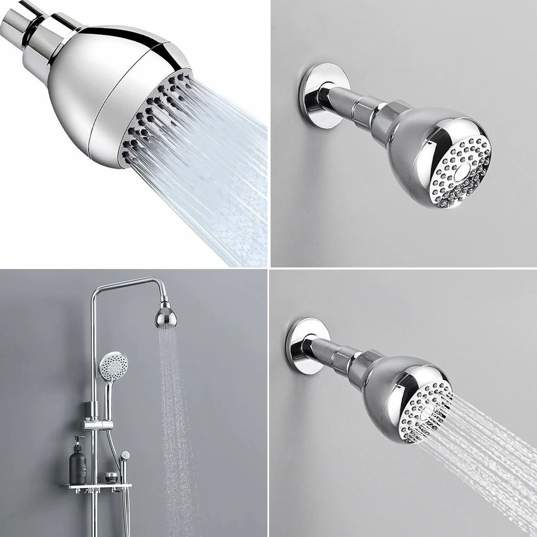 Душевая насадка высокого давления с фиксированной хромированной отделкой