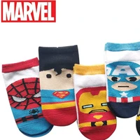 original dianey 2020 spring and summer new cartoon socks for children marvel superman short barrel shallow mouth childrens sock