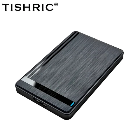 Внешний жесткий диск TISHRIC, внешний жесткий диск USB 3,0 2,5 дюйма SATA 3,0, корпус для мобильного жесткого диска с поддержкой UASP для ПК и ноутбука
