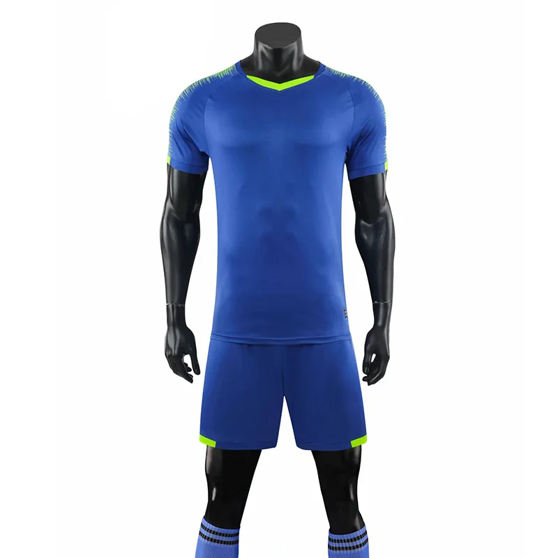 

Football Jersey Adult Kids Custom Short Sleeve Soccer Tracksuit Football Uniform Men Boys Soccer Clothes Set Child Sportswear
