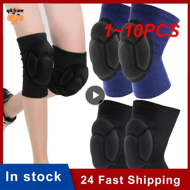 

1~10PCS Pair Protective Knee Pads Thick Sponge Football Volleyball Extreme Sports Anti-Slip Collision Avoidance Kneepad Brace