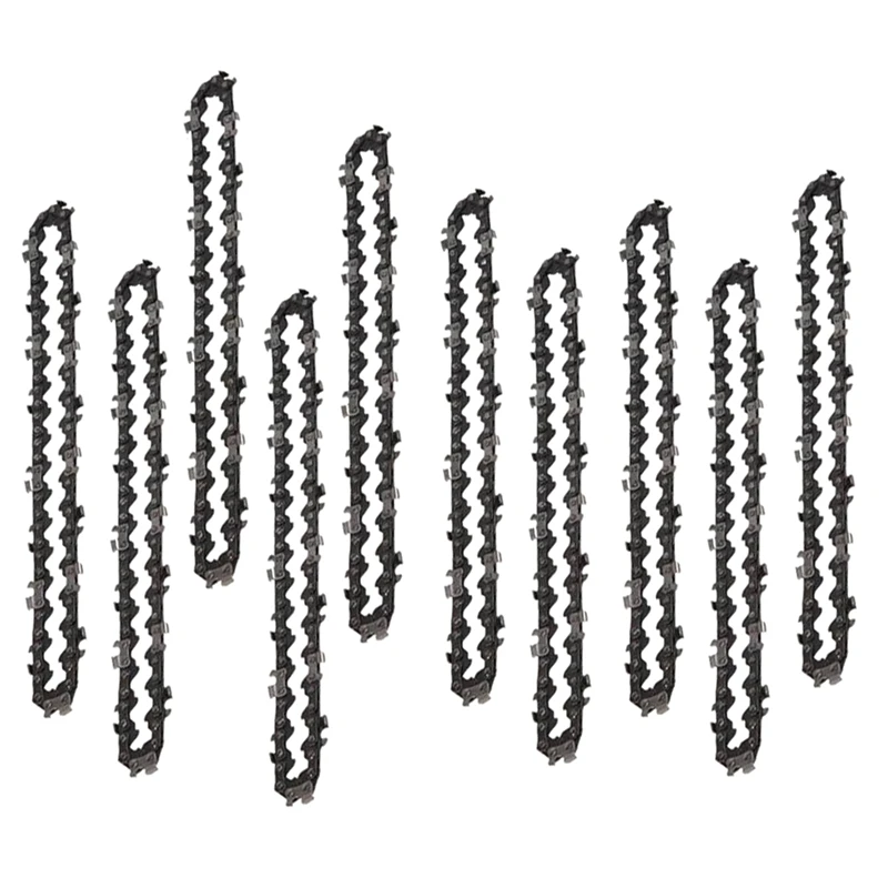 

10PCS 6 Inch Sharp Chain and Guide Rail Set for Mini Saw Special Chain Hardware Tool Saw Chain