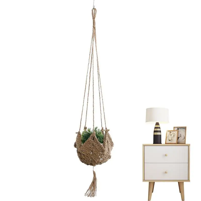 

Plant Hangers Outdoor Macrame Planters For Indoor Plants Decorative Flower Pot Holder No Tassels For Indoor Outdoor Boho Home